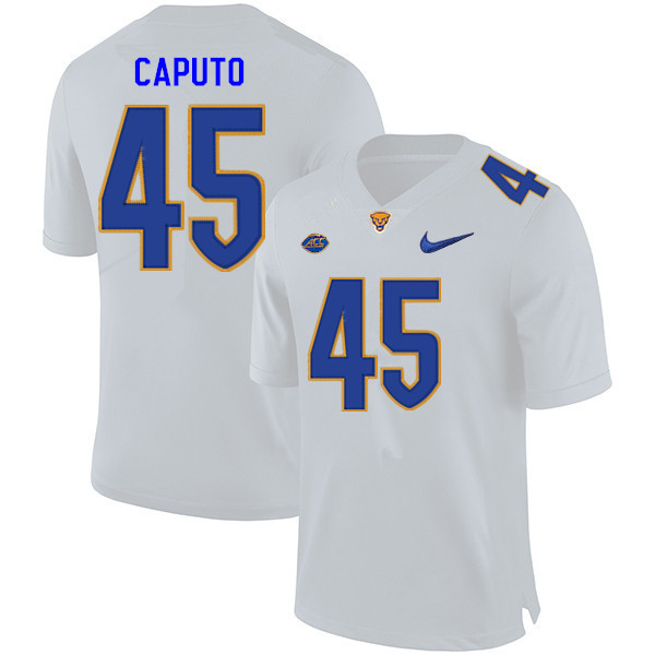 Men #45 Dante Caputo Pitt Panthers College Football Jerseys Sale-White